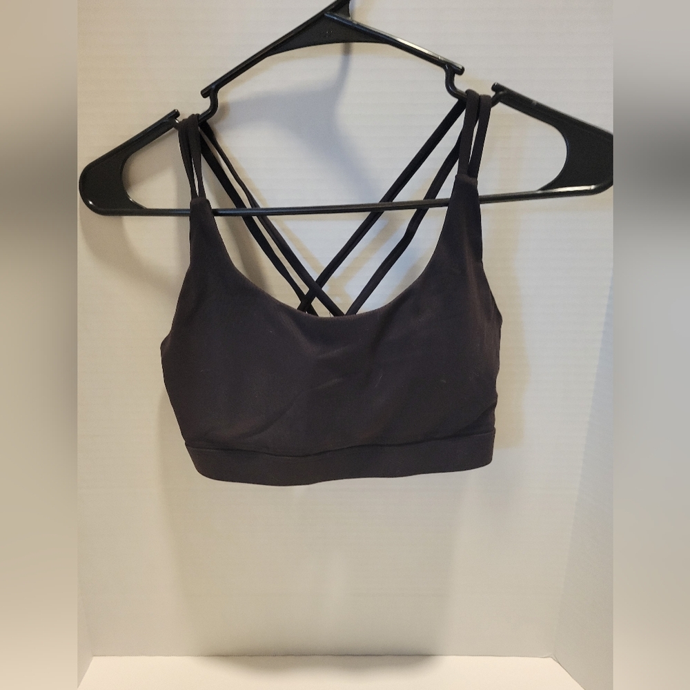 Cute strappy sports bra